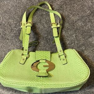 Guess Green Textured Women's Handbag